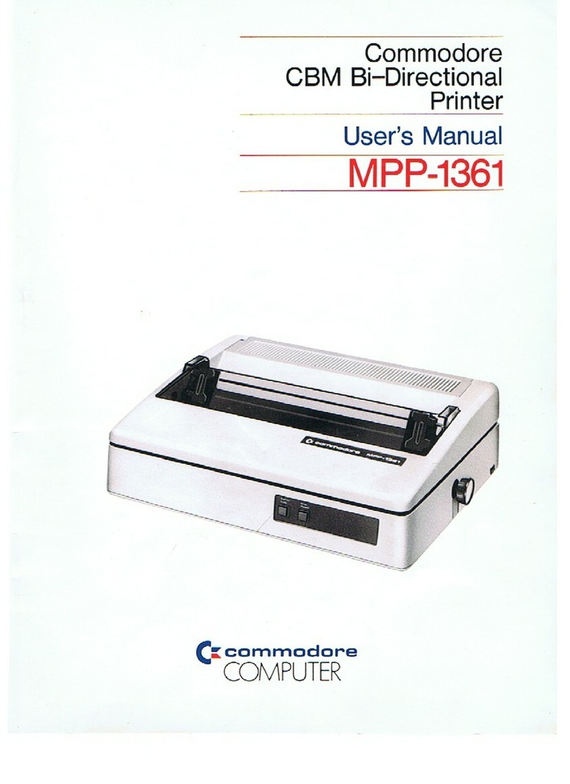Commodore MPP-1361 User manual Commodore MPP-1361 User manual