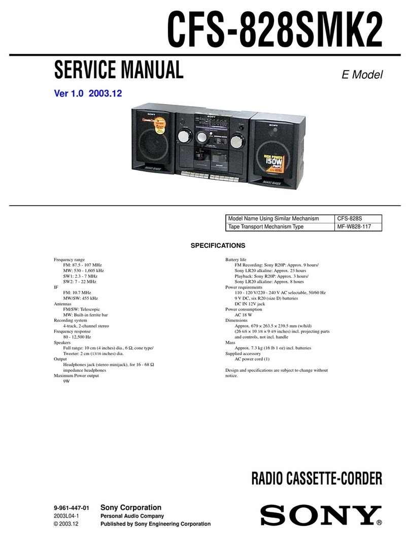 Sony CFS-828SMK2 User manual