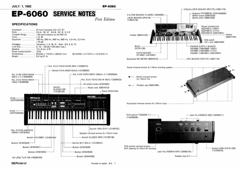 Roland EP-6060 Operating and maintenance manual