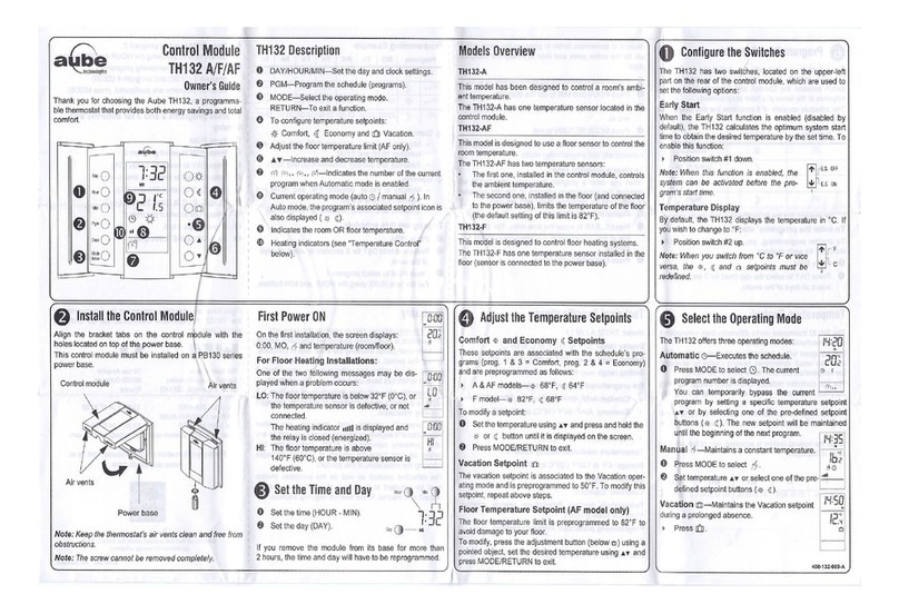 Aube Technologies TH132 F User manual