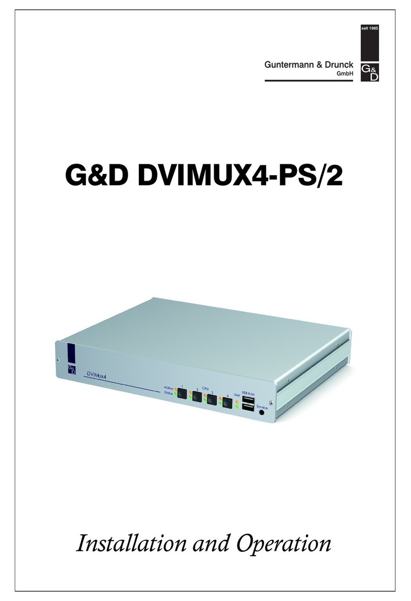 Guntermann & Drunck DVIMUX4-PS/2 Owner's manual