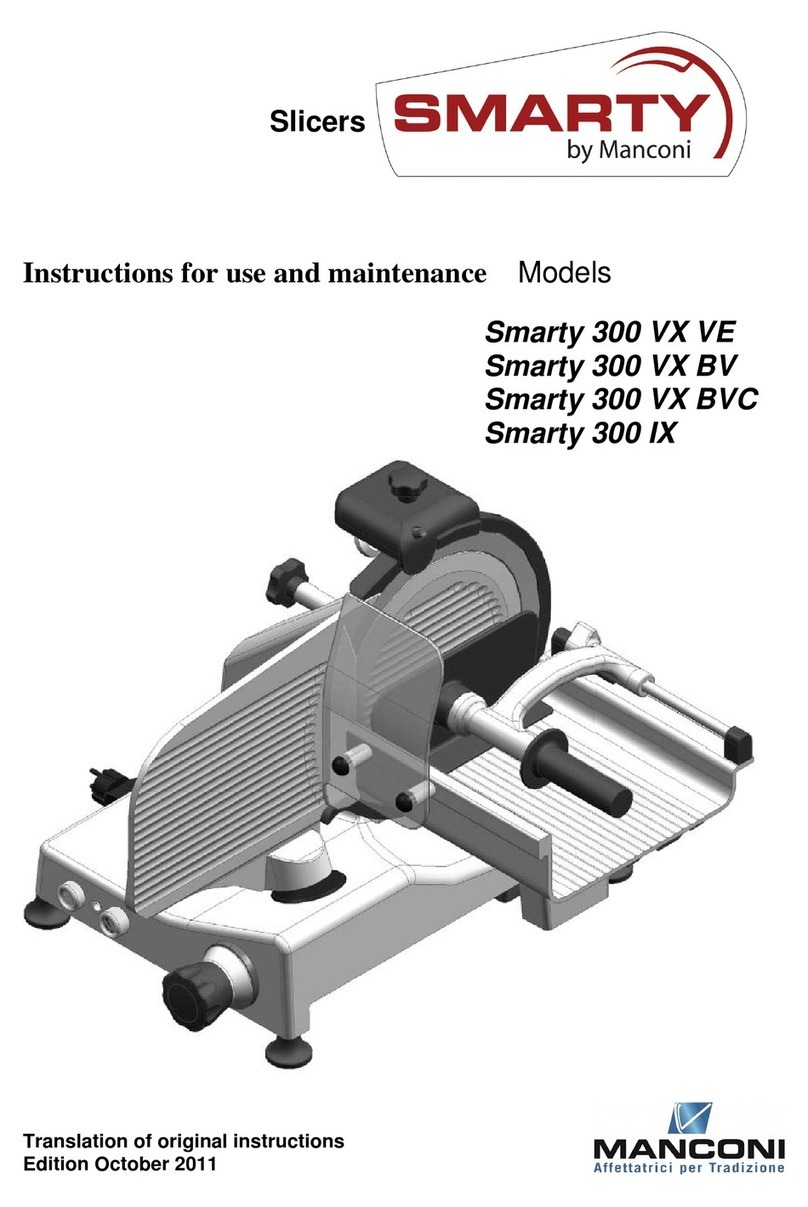 MANONI Smarty 300 VX BV Instructions for use and maintenance