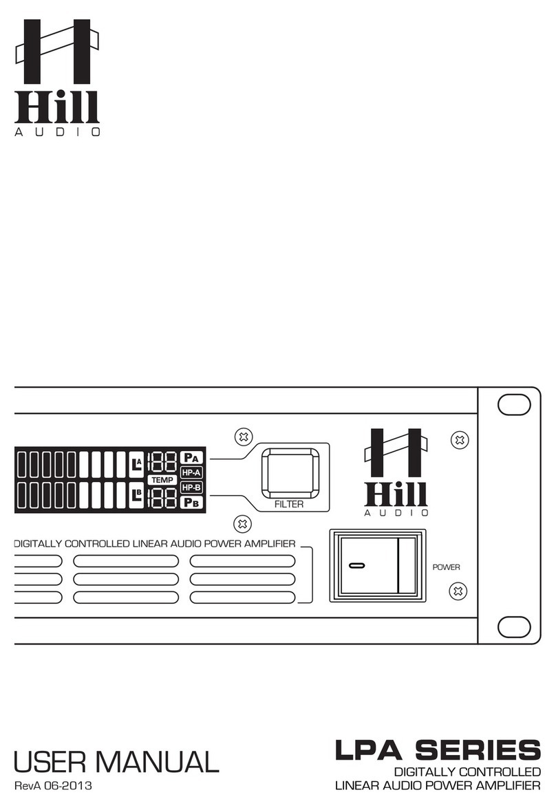 Hill Audio LPA SERIES User manual