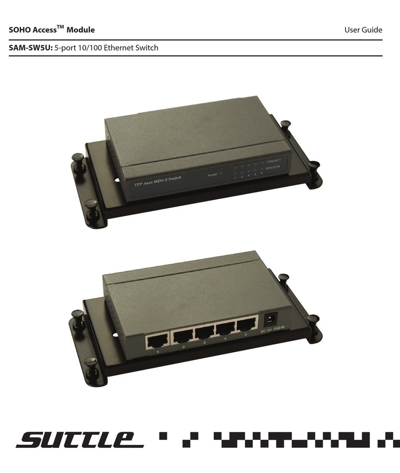 Suttle SAM-SW5U user guide Suttle SAM-SW5U user guide