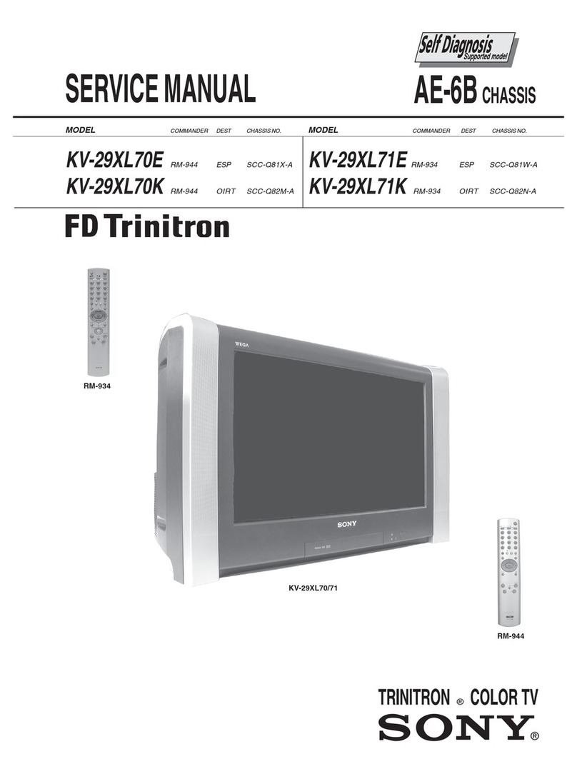 Sony Trinitron KV-29XL70E User manual