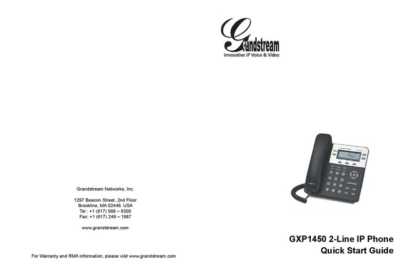 Grandstream Networks GXP1450 quick start guide Grandstream Networks GXP1450 quick start guide