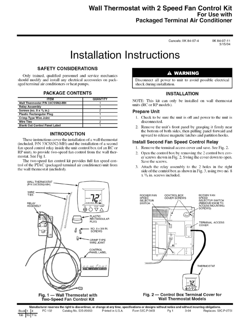 Carrier P/N 33CSSN2-MH installation instructions