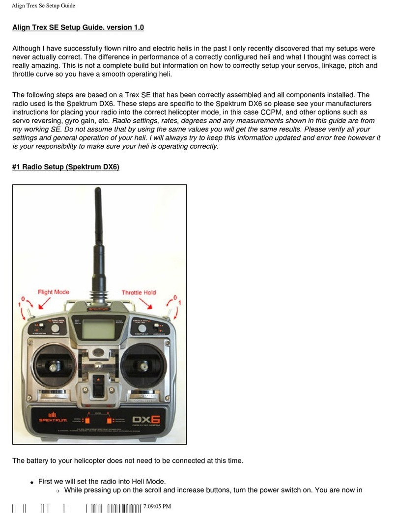 Align Trex SE User manual Align Trex SE User manual