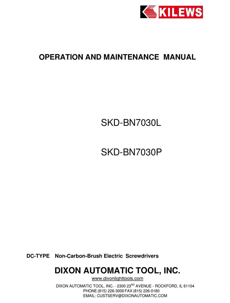Dixon Automatic Tool SKD-BN7030L Operation and maintenance manual Dixon Automatic Tool SKD-BN7030L Operation and maintenance manual