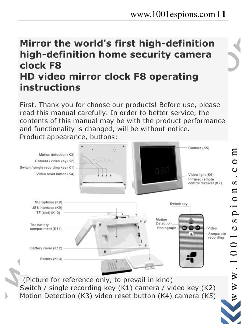 1001Espions F8 Mirror operating instructions