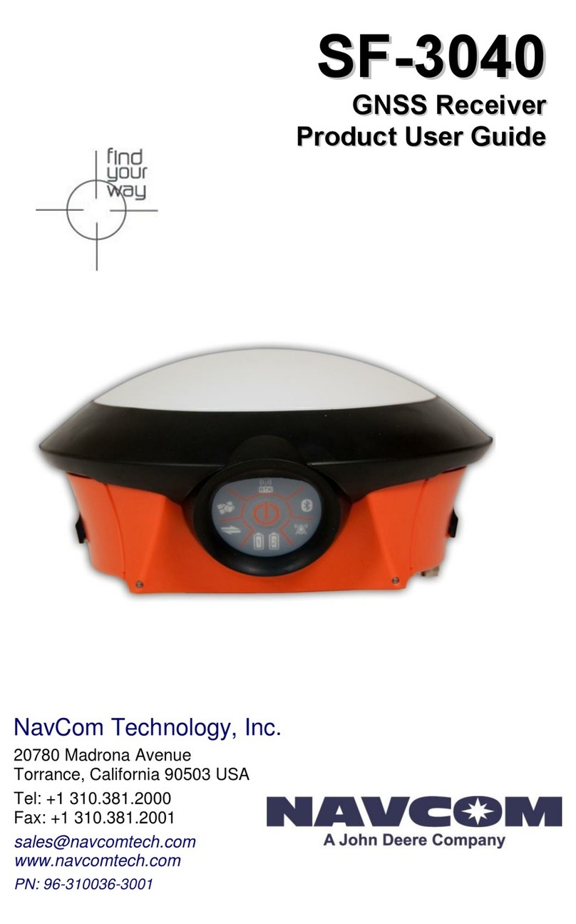 NavCom Technology SF-3040 Specification sheet