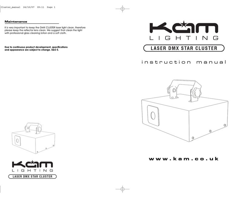 KAM DMX STAR CLUSTER instruction manual KAM DMX STAR CLUSTER instruction manual