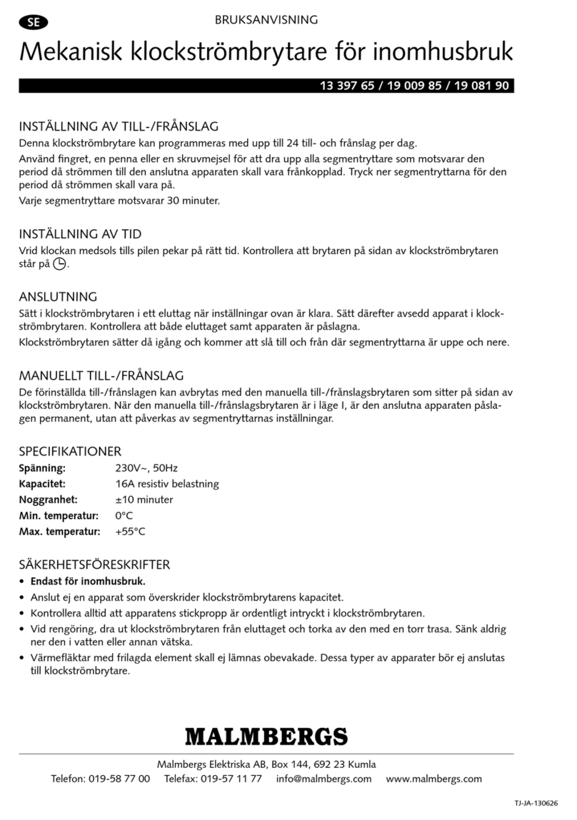 Malmbergs 13 397 65 instruction manual