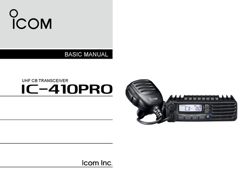 Icom IC-410PRO Installation guide