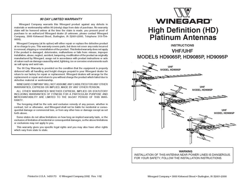 Winegard HD9065P User manual
