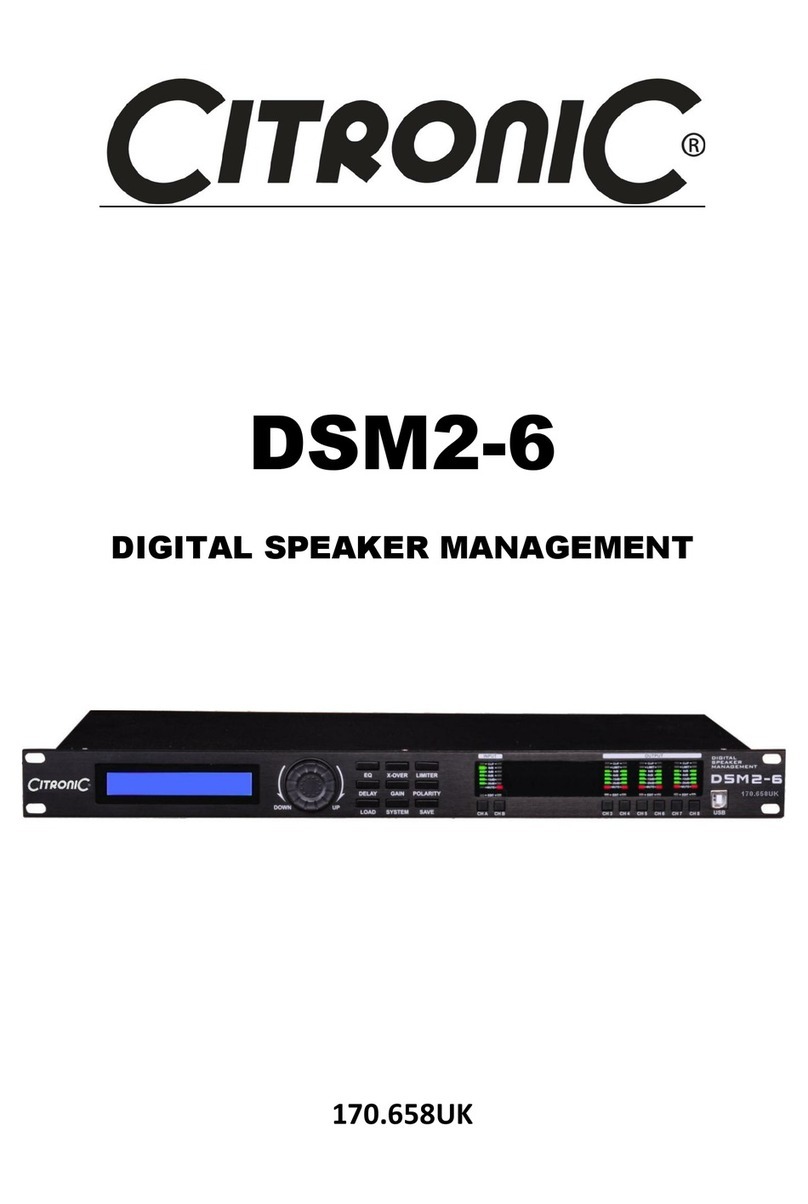 Citronic DSM2-6 instruction manual