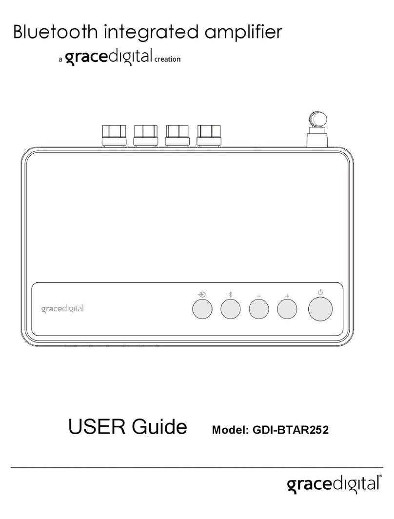 Grace Digital GDI-BTAR252 User manual