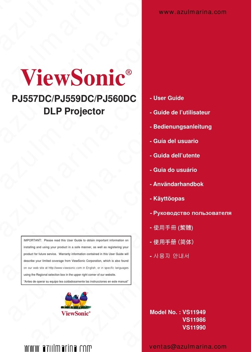 ViewSonic PJ557DC User manual ViewSonic PJ557DC User manual