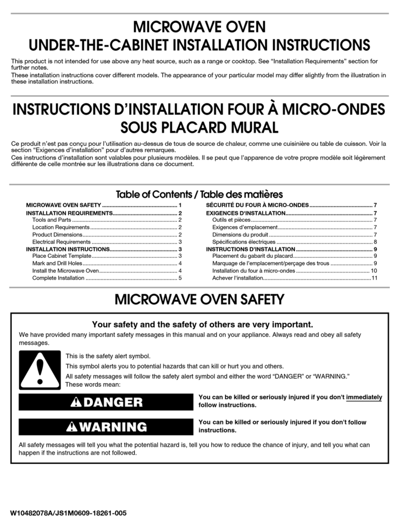 Whirlpool W10482078A installation instructions
