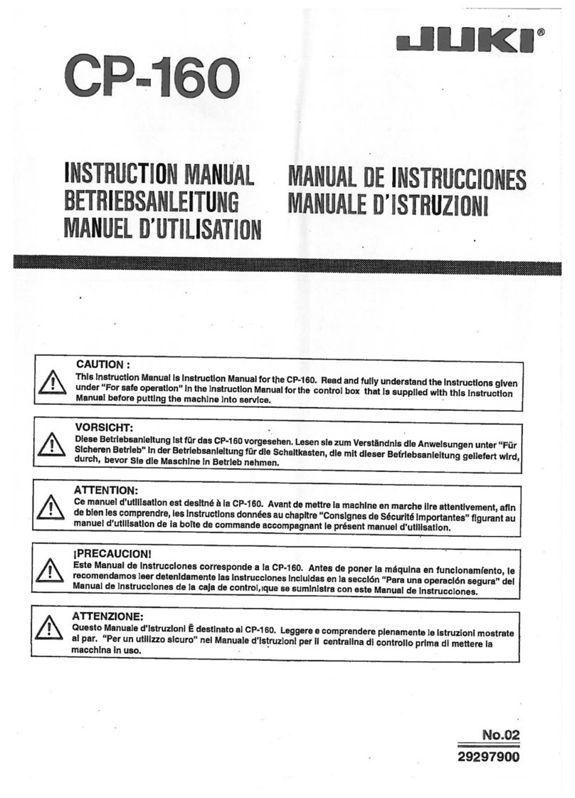 JUKI CP-160 instruction manual