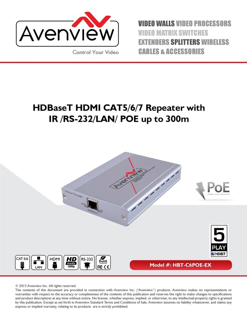 Avenview HBT-C6POE-EX user guide