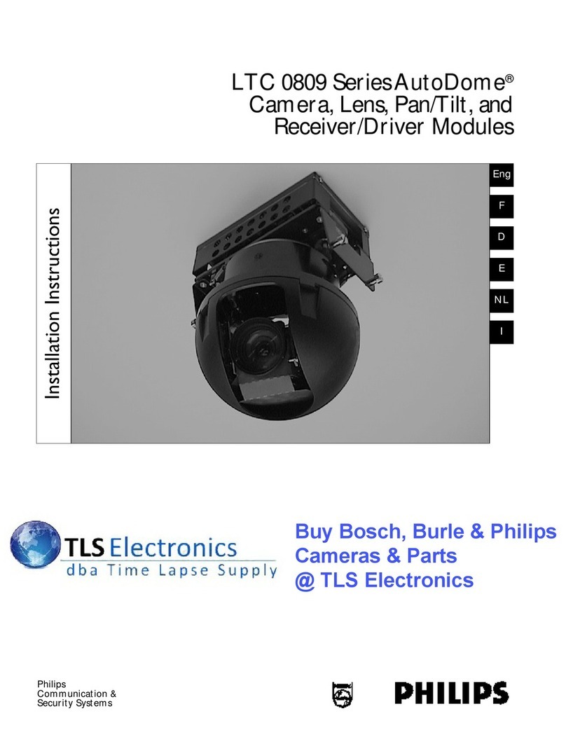 Philips LTC 0809 Series AutoDome installation instructions Philips LTC 0809 Series AutoDome installation instructions