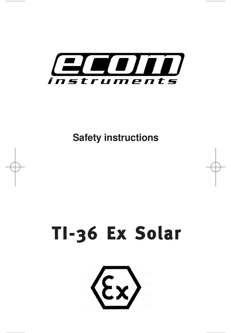 Ecom TI-36 Ex Solar Safety instructions