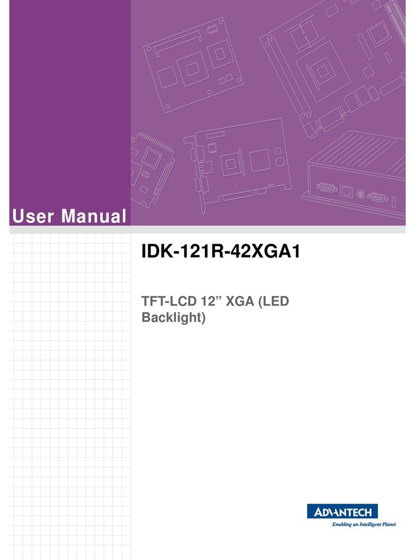 Advantech IDK-121R-42XGA1 User manual