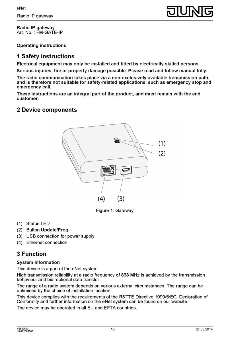 Jung FM-GATE-IP operating instructions