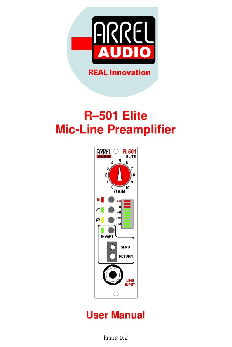 Arrel Audio R-501 Elite User manual