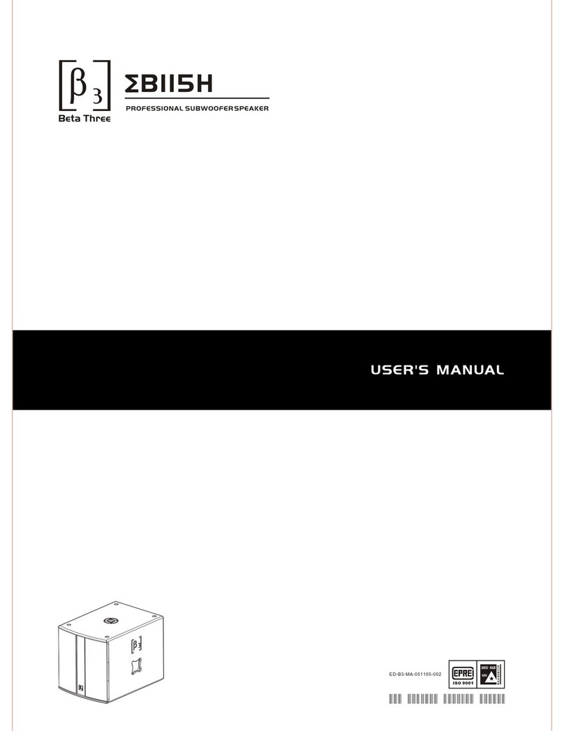 Beta Three BII5H user manual