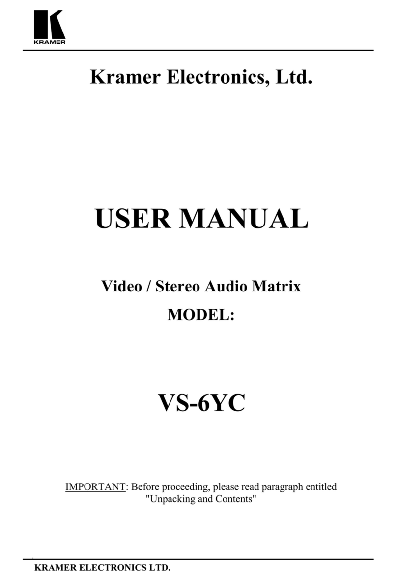 Kramer VS-6YC user manual