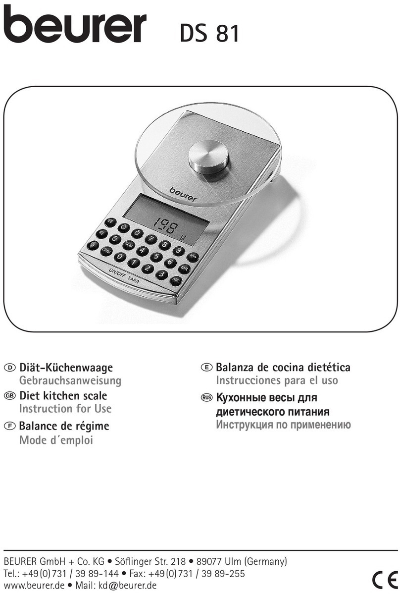 Beurer DS 81 User manual
