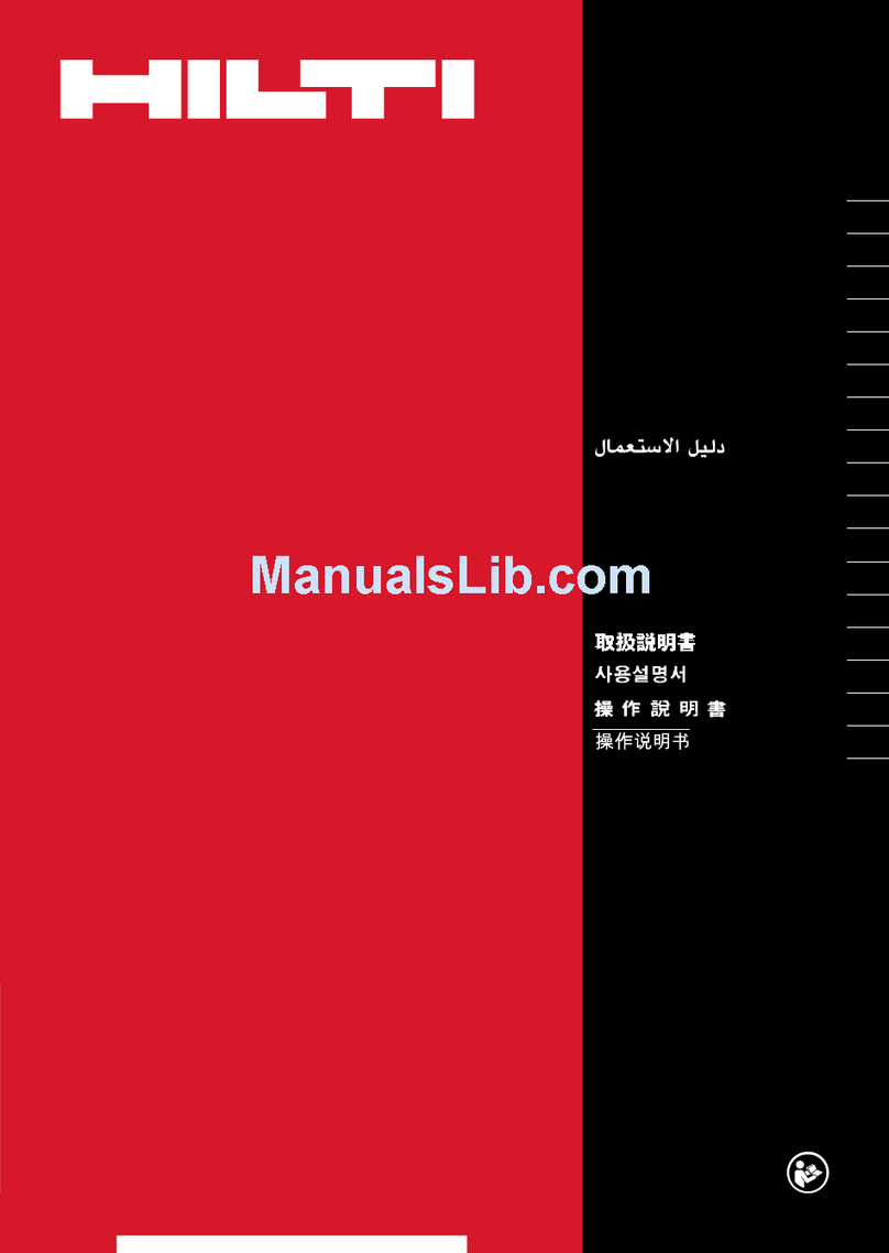 Hilti SFD 2-A operating instructions