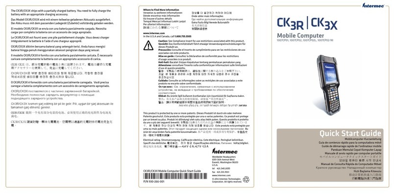 Intermec CK3R User manual