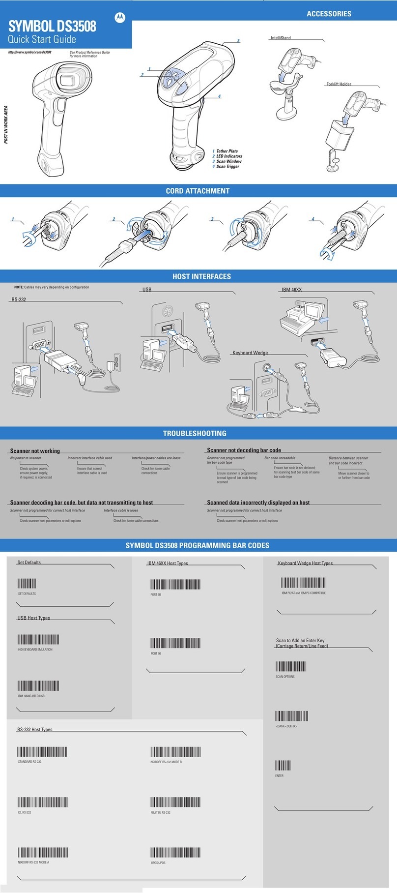 Symbol DS3508 quick start guide
