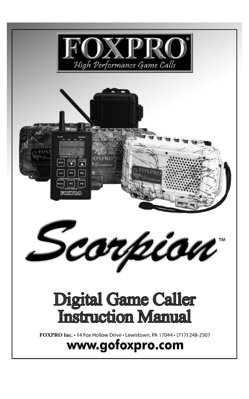 Foxpro Scorpion X1A instruction manual