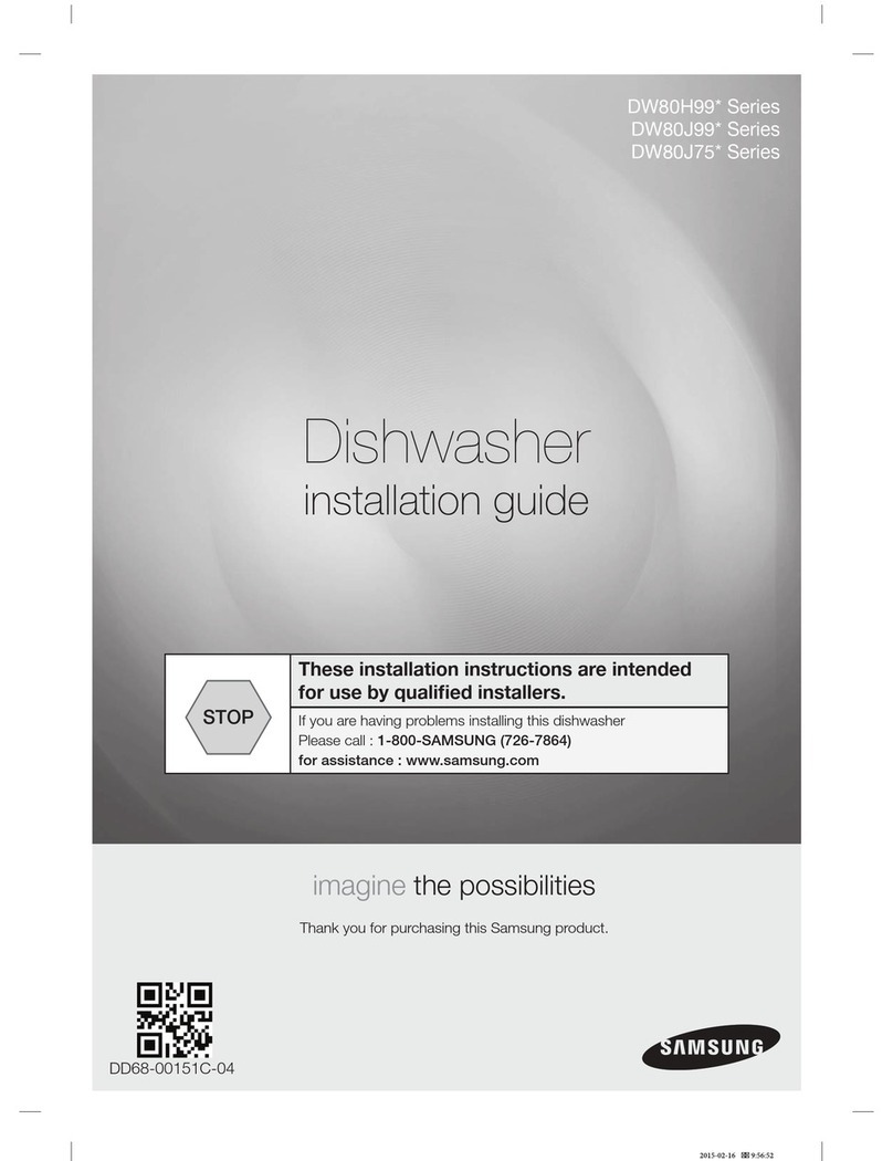 Samsung DW80H99 Series User manual