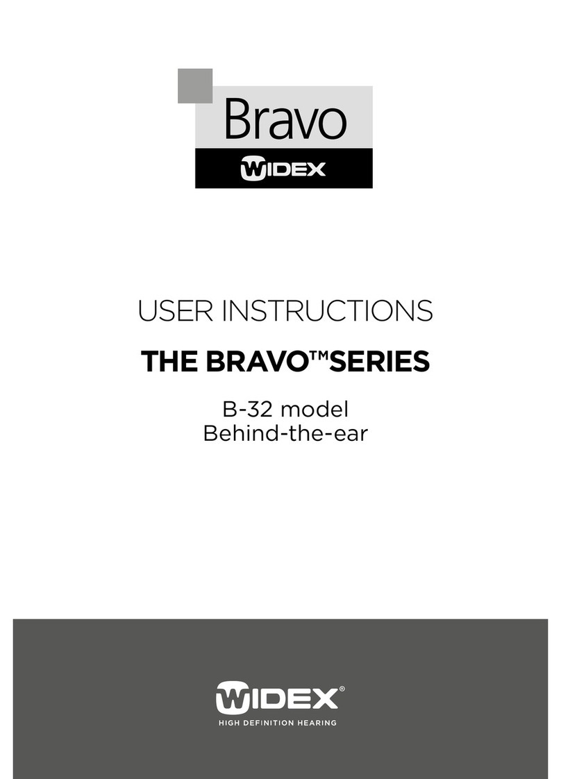 Widex THE BRAVO SERIES B-32 User manual