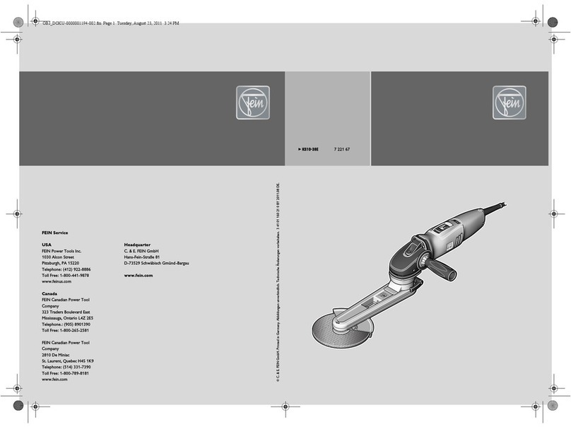 Fein KS10-38E instruction manual