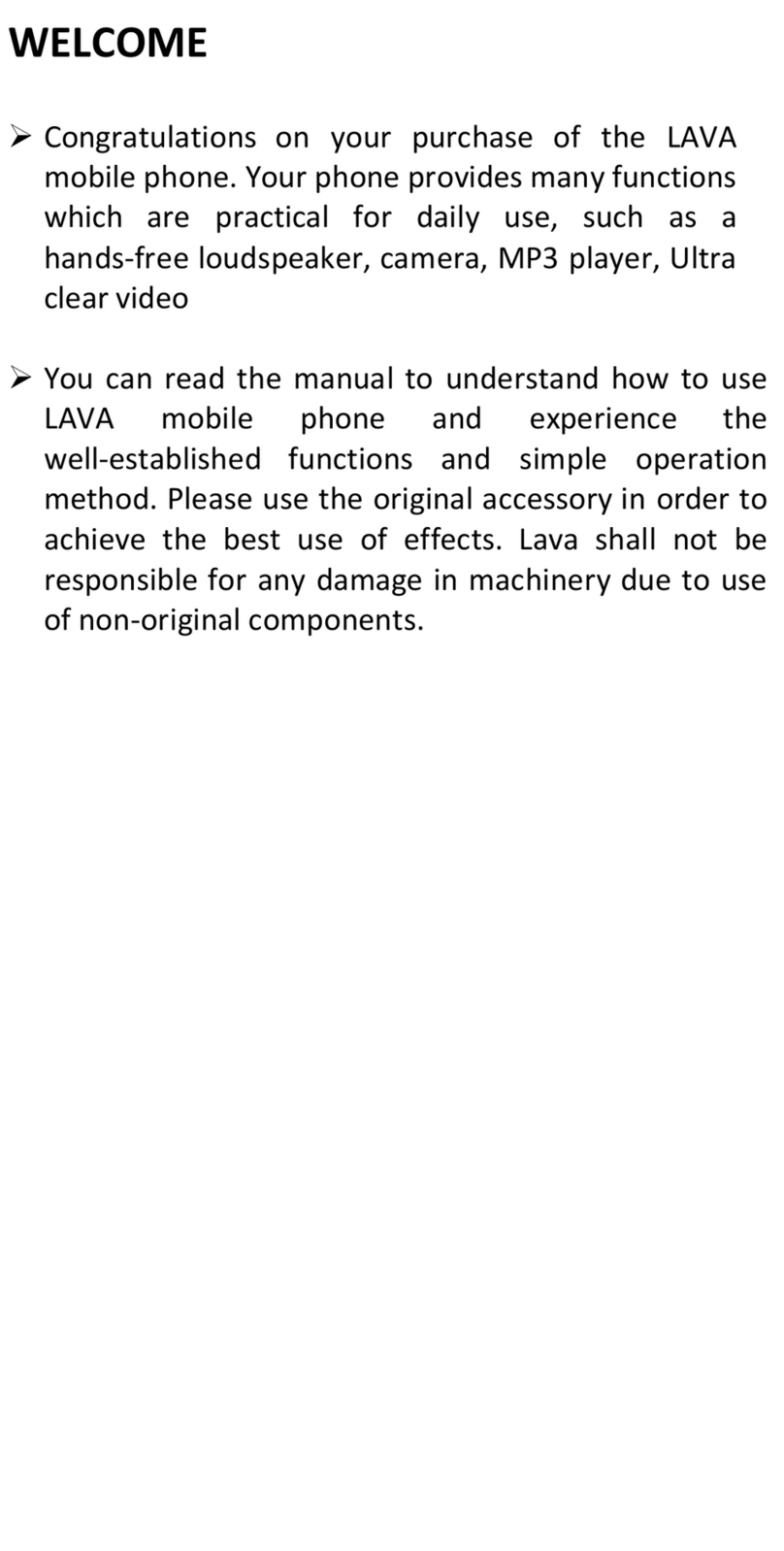 Lava iris 349i User manual