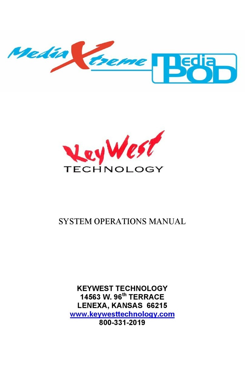KeyWest Technology Media Pod Operation manual