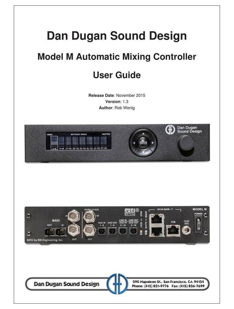 Dan Dugan Sound Design Model M user guide