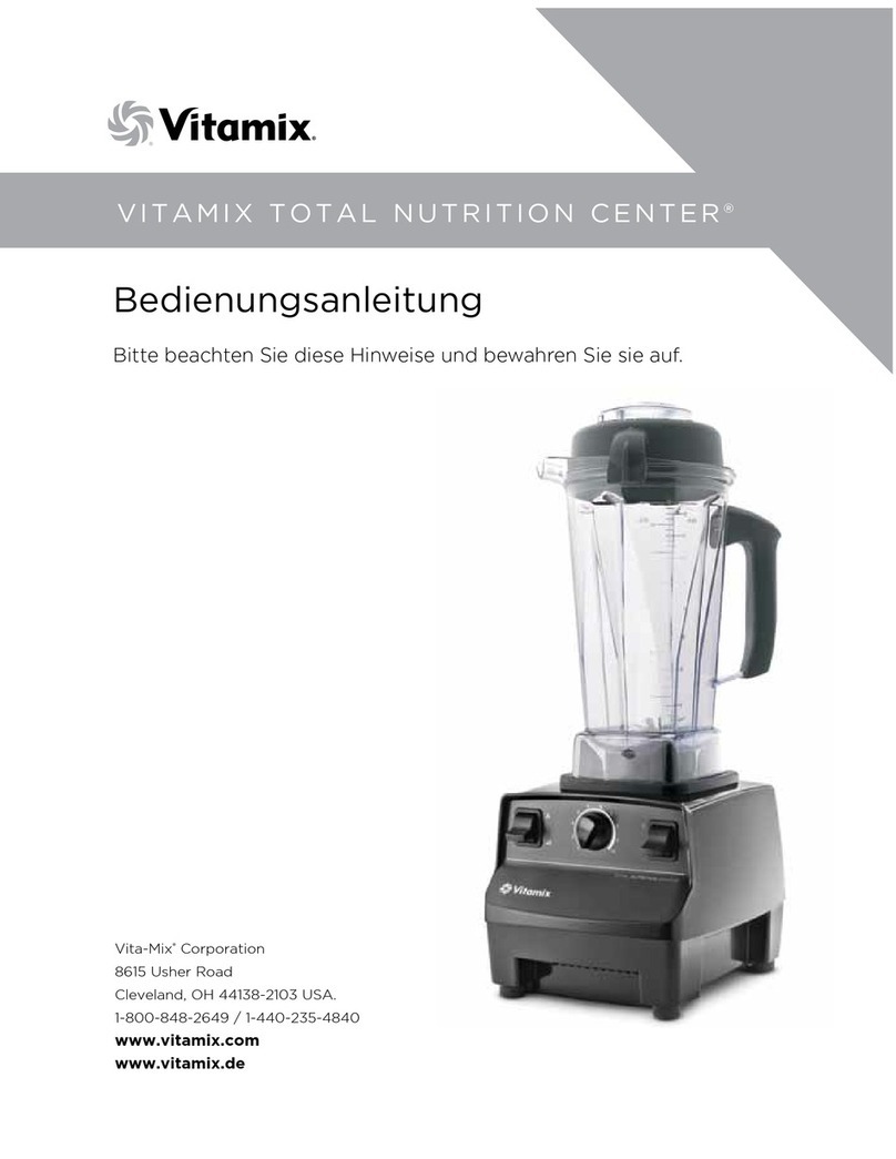 Vitamix Total Nutrition Center User manual