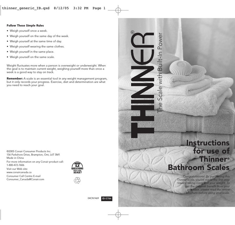 Conair THINNER TH100C Instructions for use