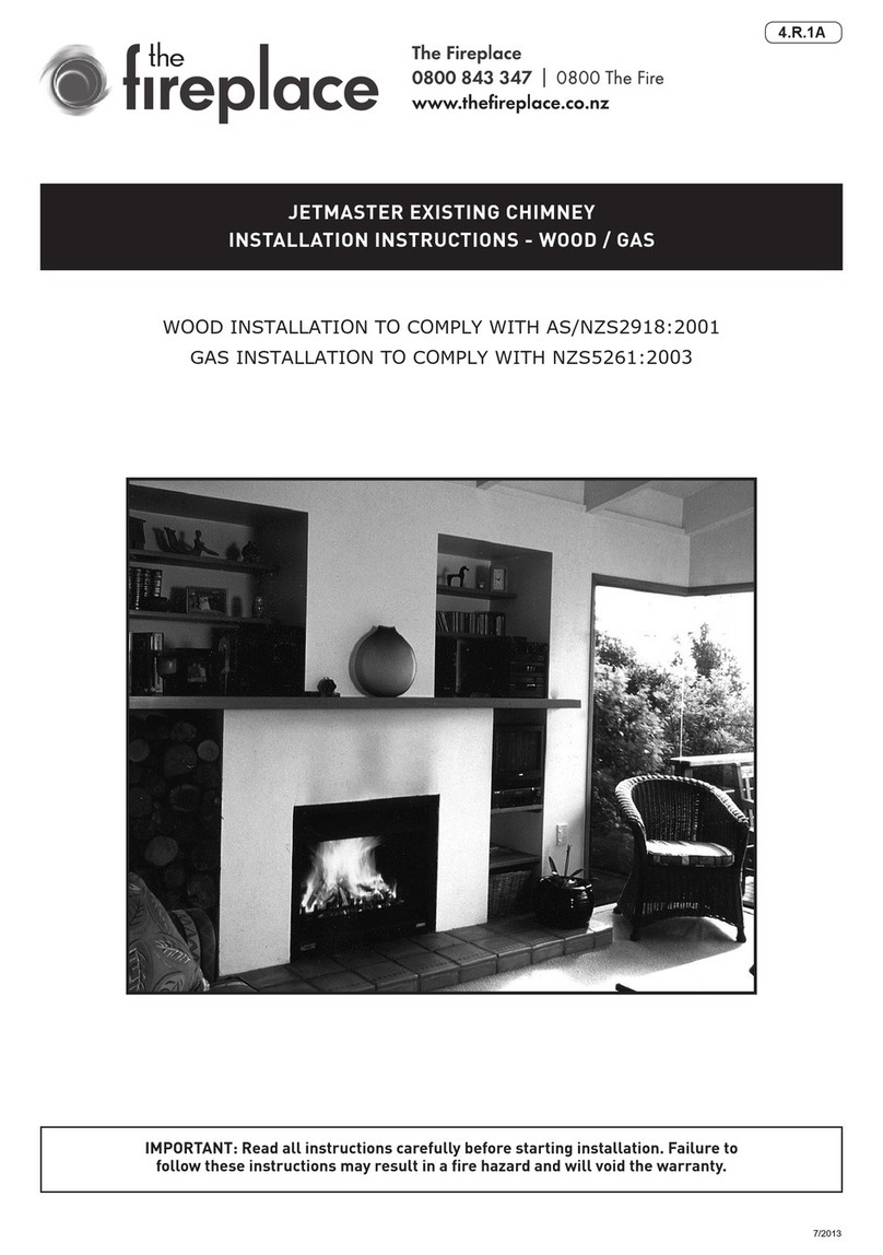 The Fireplace Jetmaster Wood installation instructions