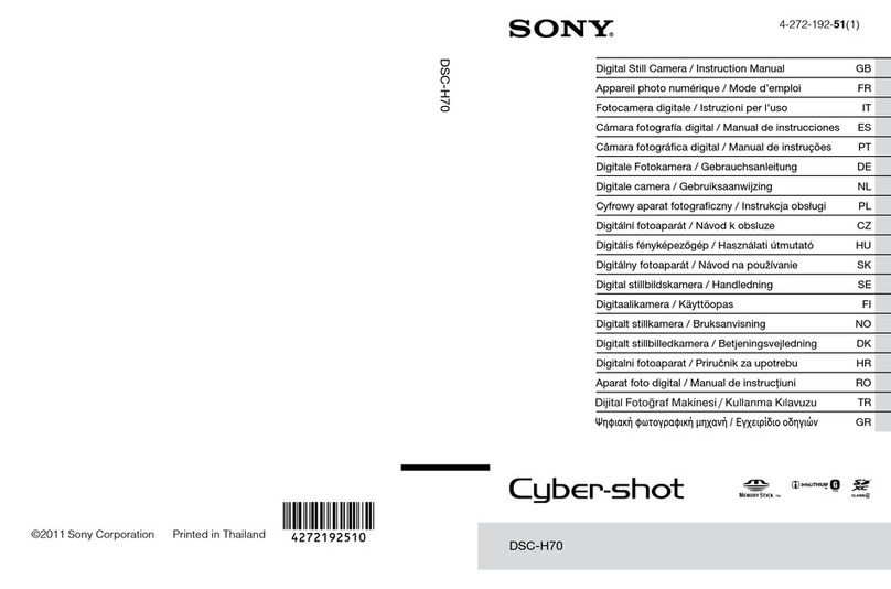 Sony Cyber-shot DSC-H70 User manual