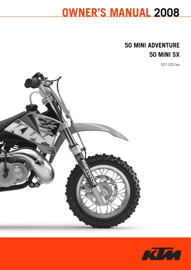 KTM 50 MINI ADVENTURE User manual