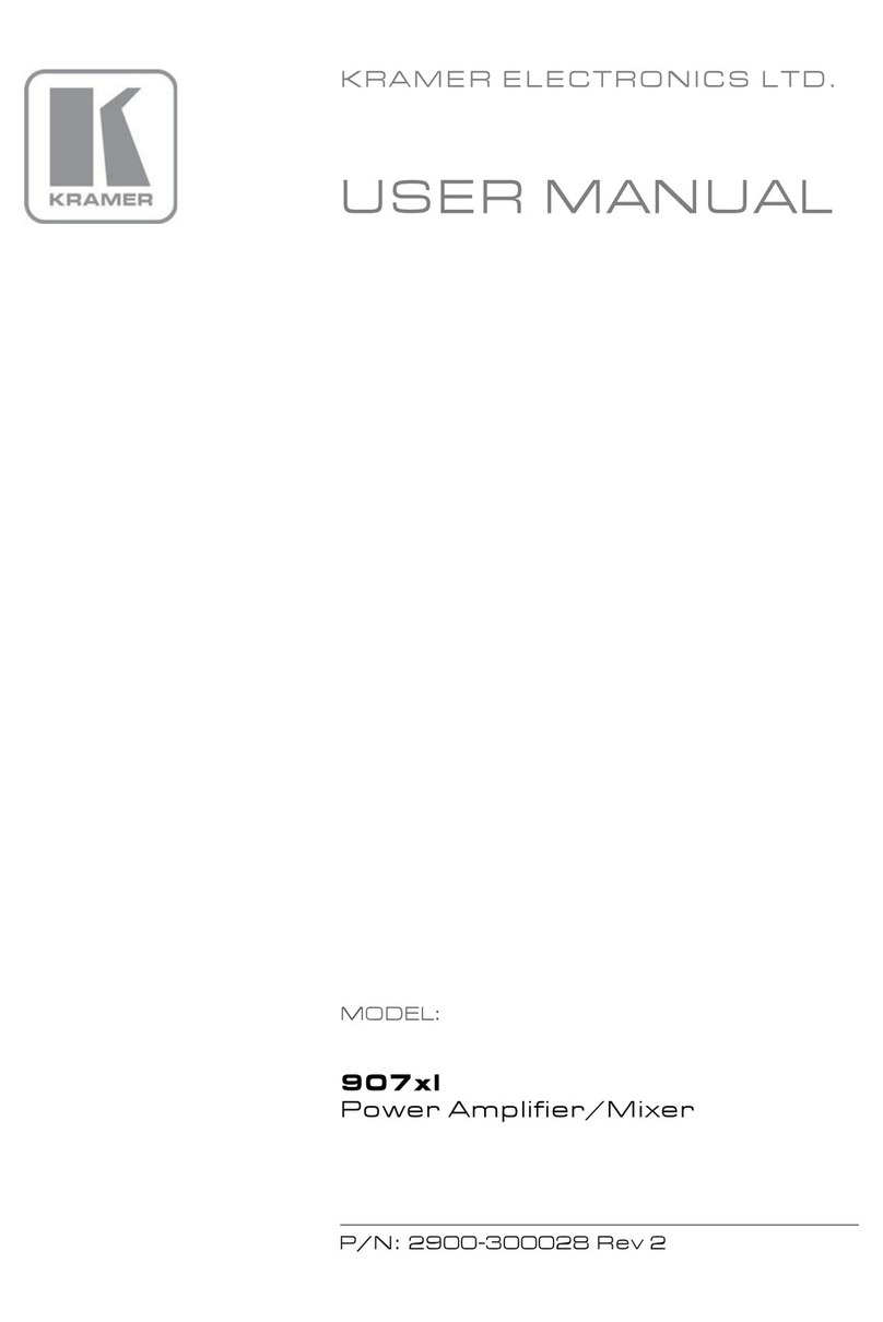 Kramer 907xl User manual