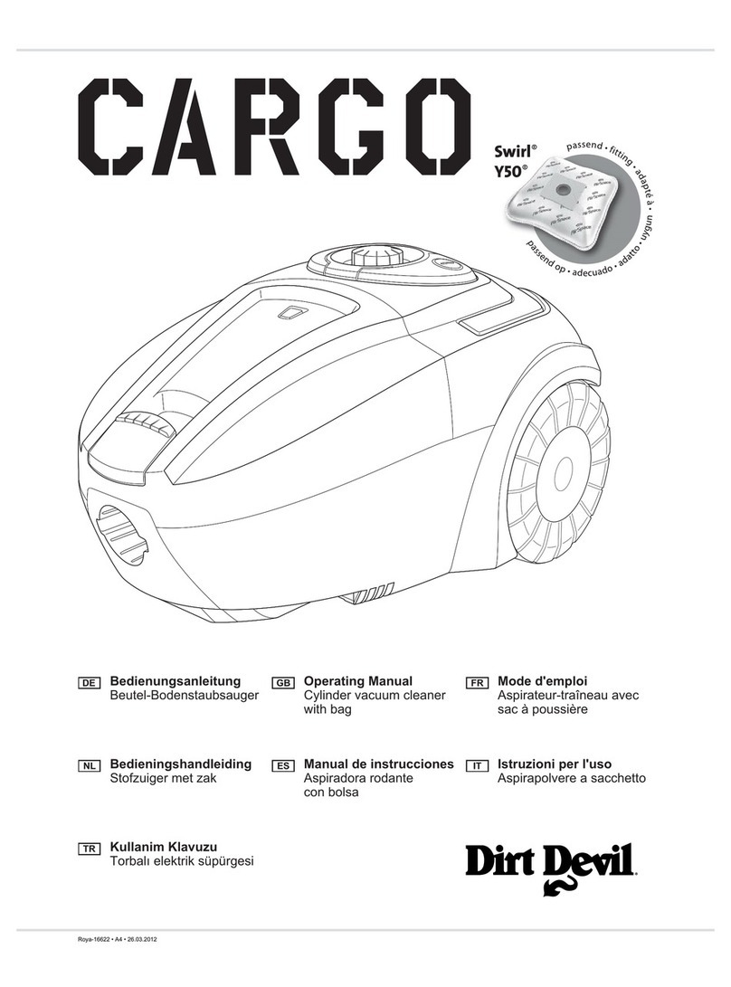 Dirt Devil Cargo M7066 operating manual